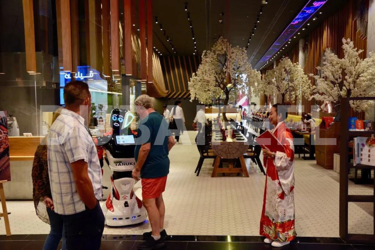 Tanuki Robot in Dubai Mall