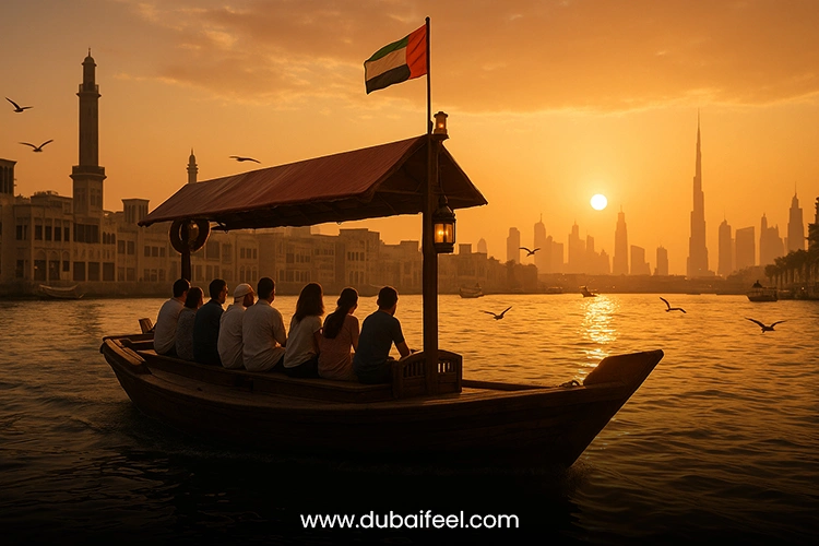 Ride an Abra Across Dubai Creek